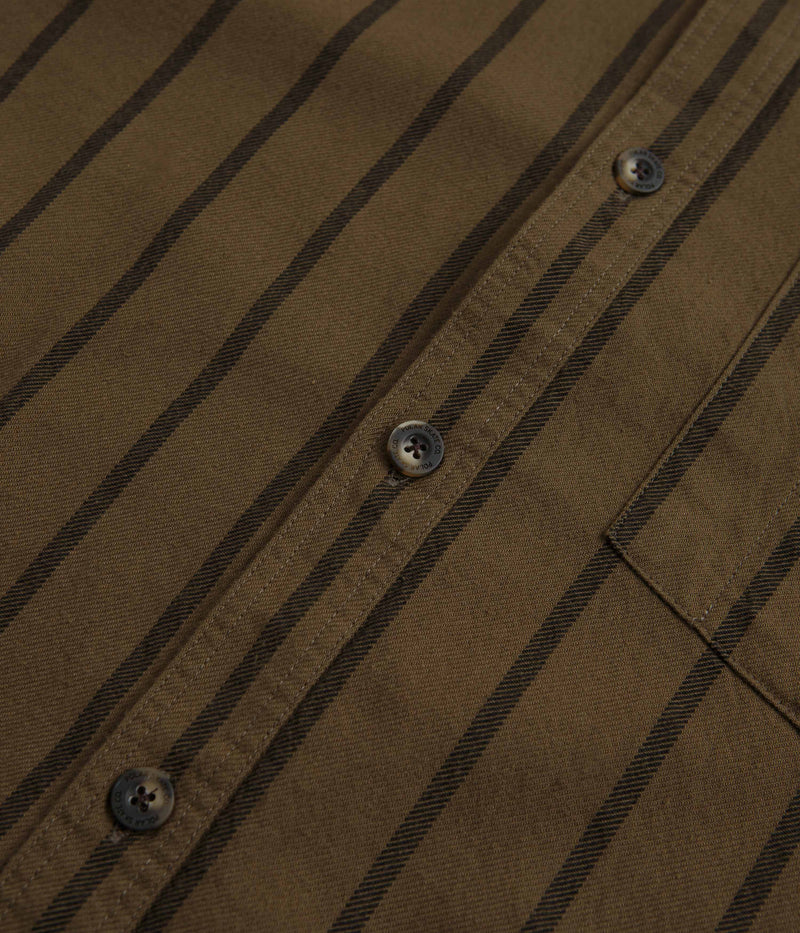 Polar Twill Mitchell Shirt in Beech and Black