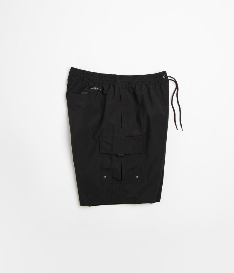 Polar Utility Swim Shorts in Black