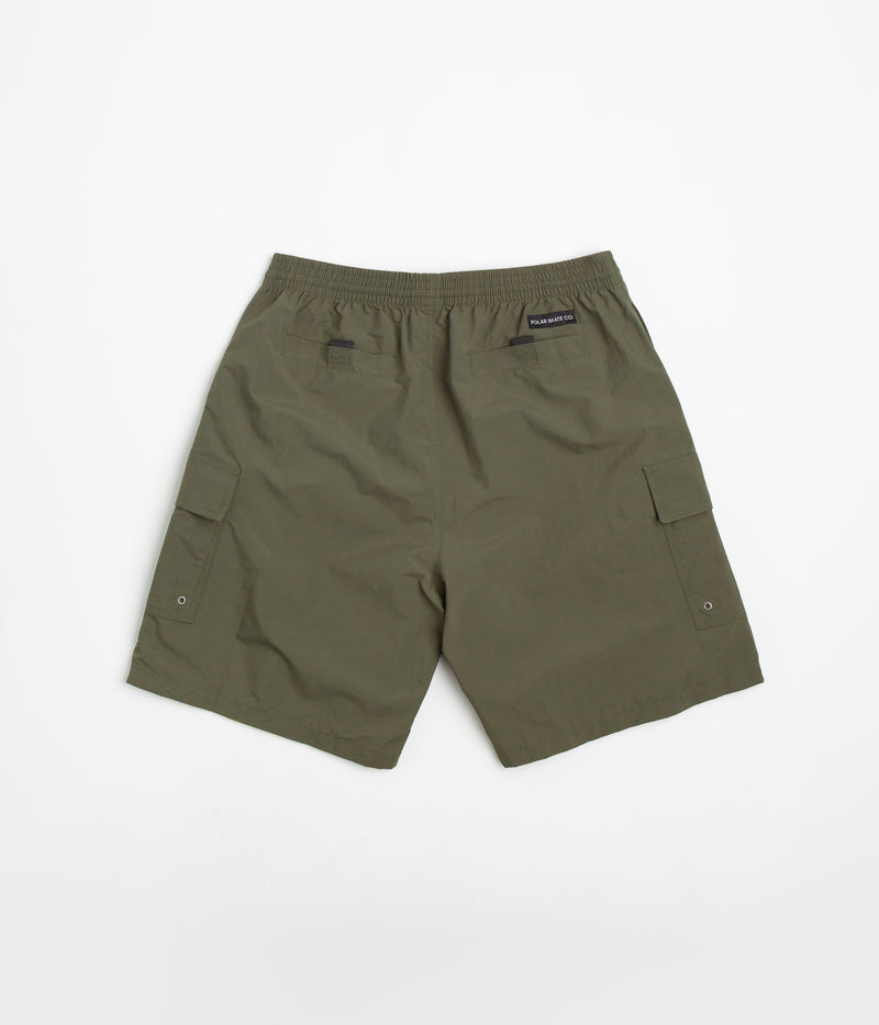 Polar Utility Swim Shorts in Dark Olive