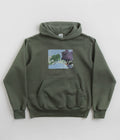 Polar We Blew It At Some Point Ed Hoodie in Grey Green