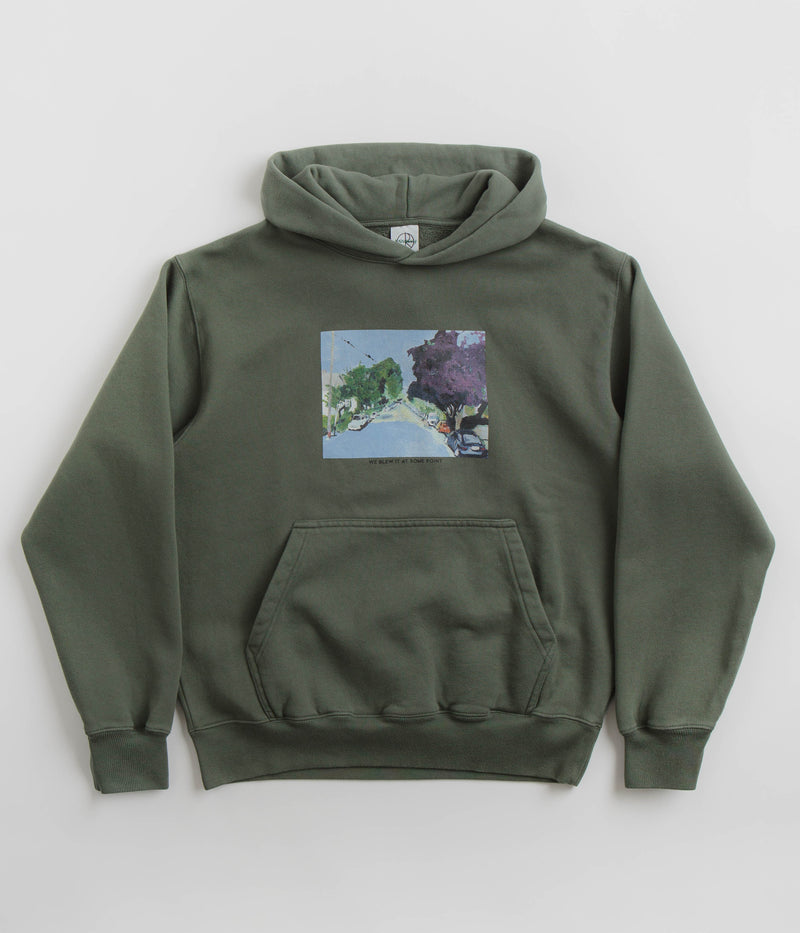 Polar We Blew It At Some Point Ed Hoodie in Grey Green