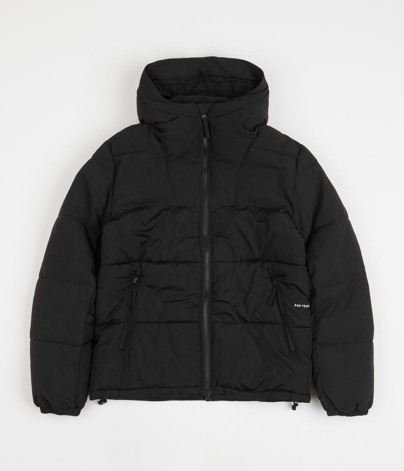 Pop Trading Company Alex Puffer Jacket in Black