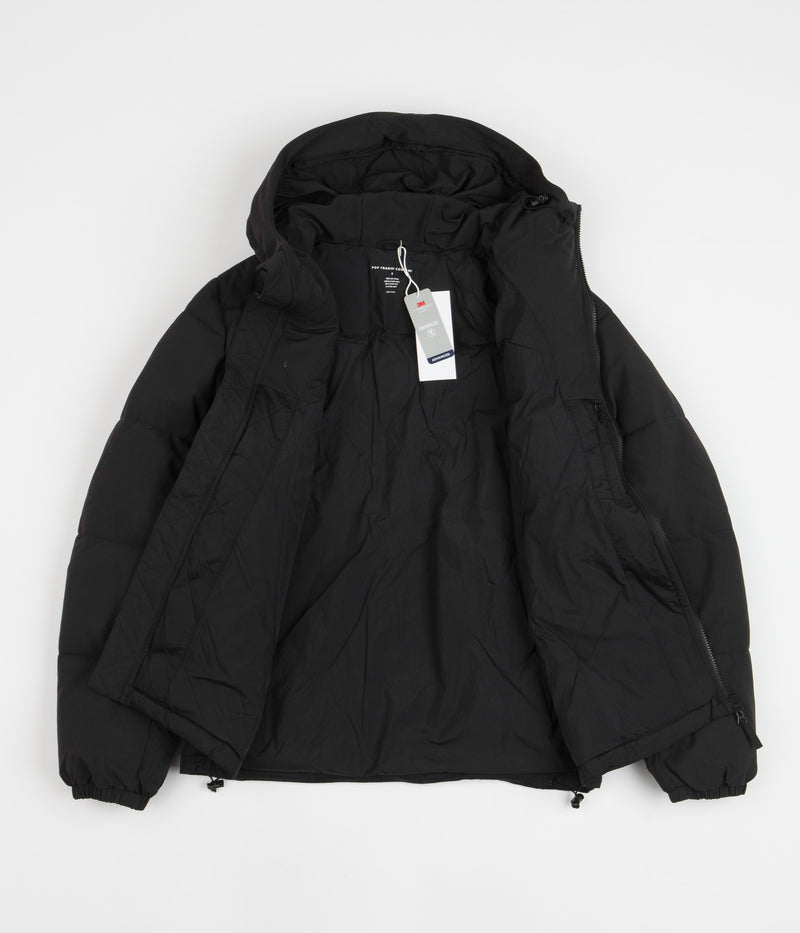 Pop Trading Company Alex Puffer Jacket in Black