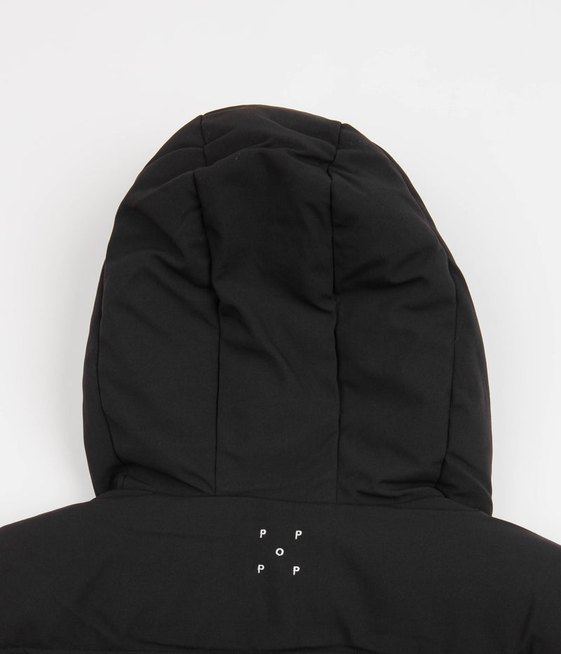 Pop Trading Company Alex Puffer Jacket in Black