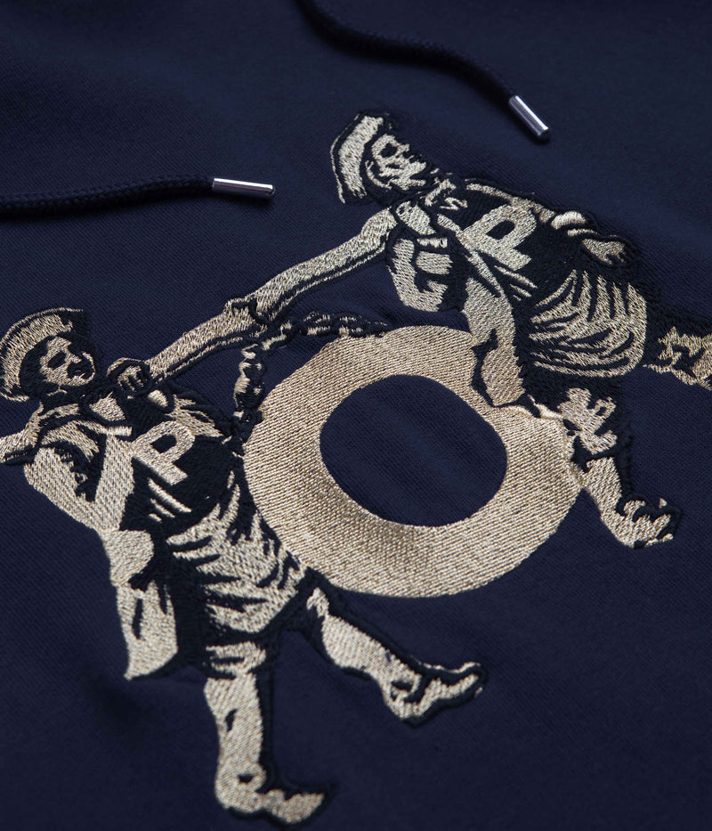 Pop Trading Company Carry O Embroidered Hoodie in Navy