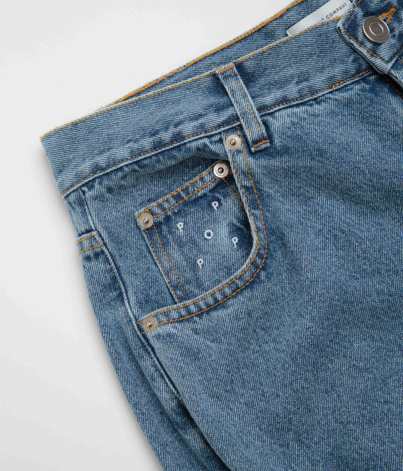 Pop Trading Company DRS Denim Pants in Stonewashed