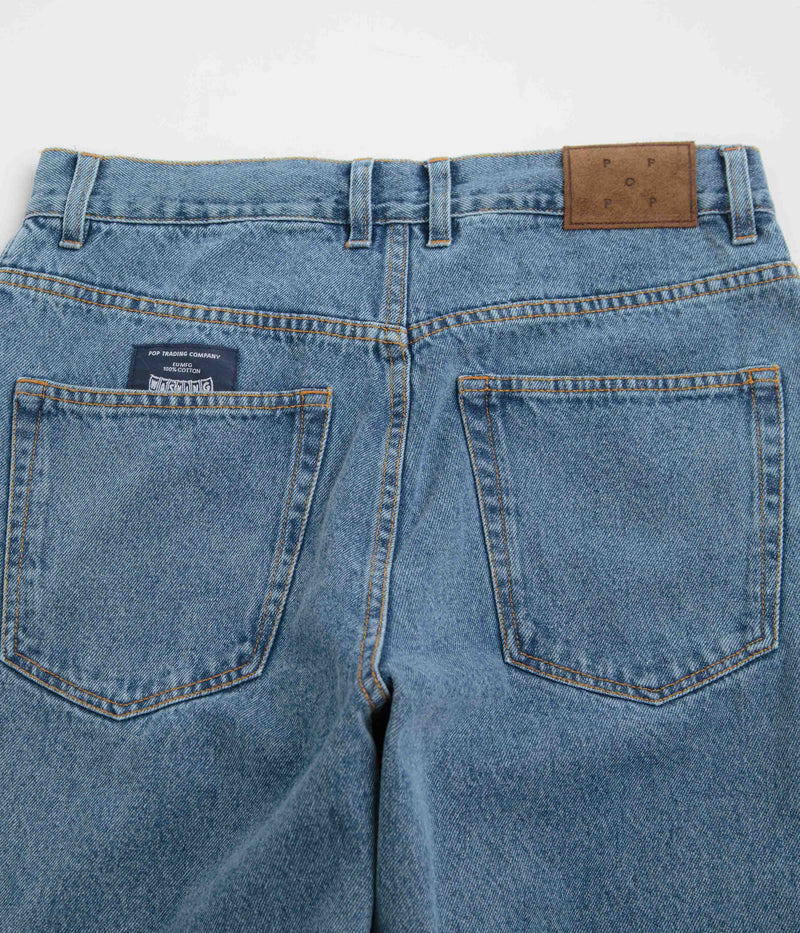 Pop Trading Company DRS Denim Pants in Stonewashed