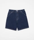 Pop Trading Company DRS Shorts in Rinsed Denim and White