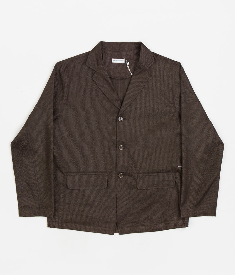 Pop Trading Company Hewitt Seersucker Suit Jacket in Delicioso