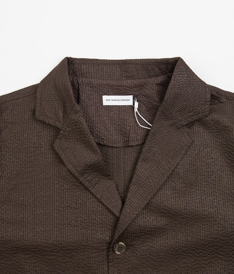 Pop Trading Company Hewitt Seersucker Suit Jacket in Delicioso