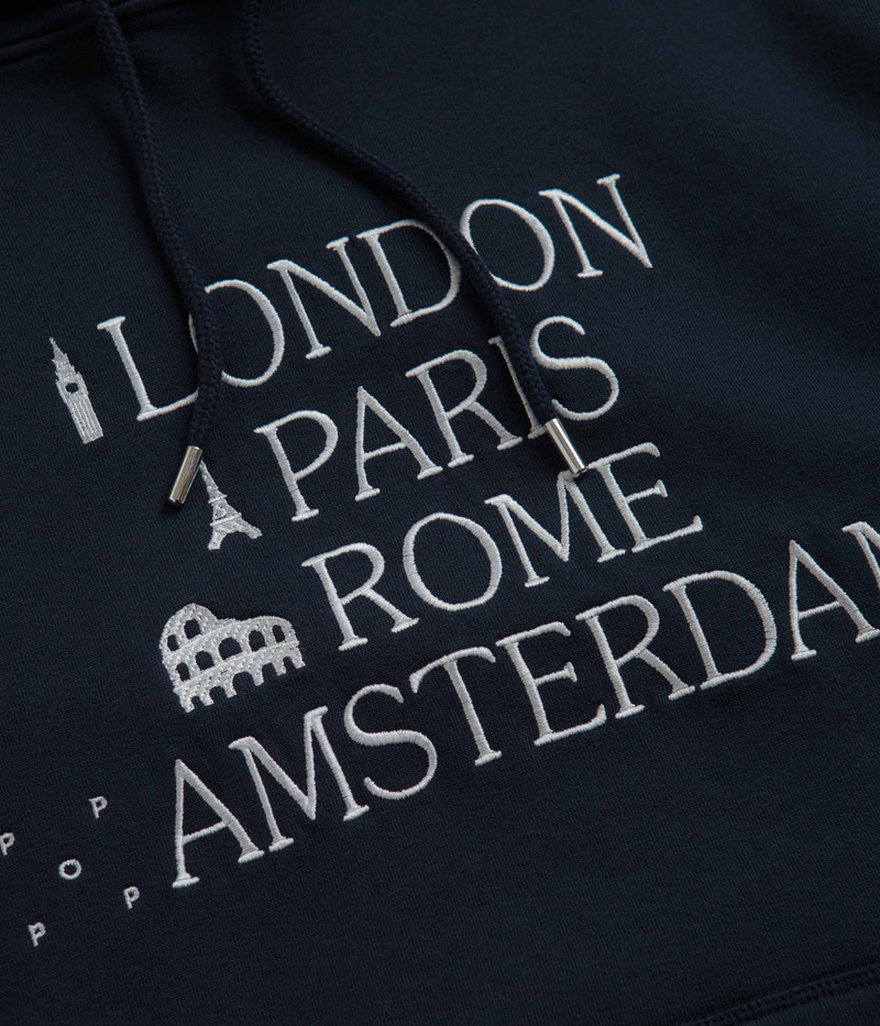Pop Trading Company Icons Hoodie in Navy