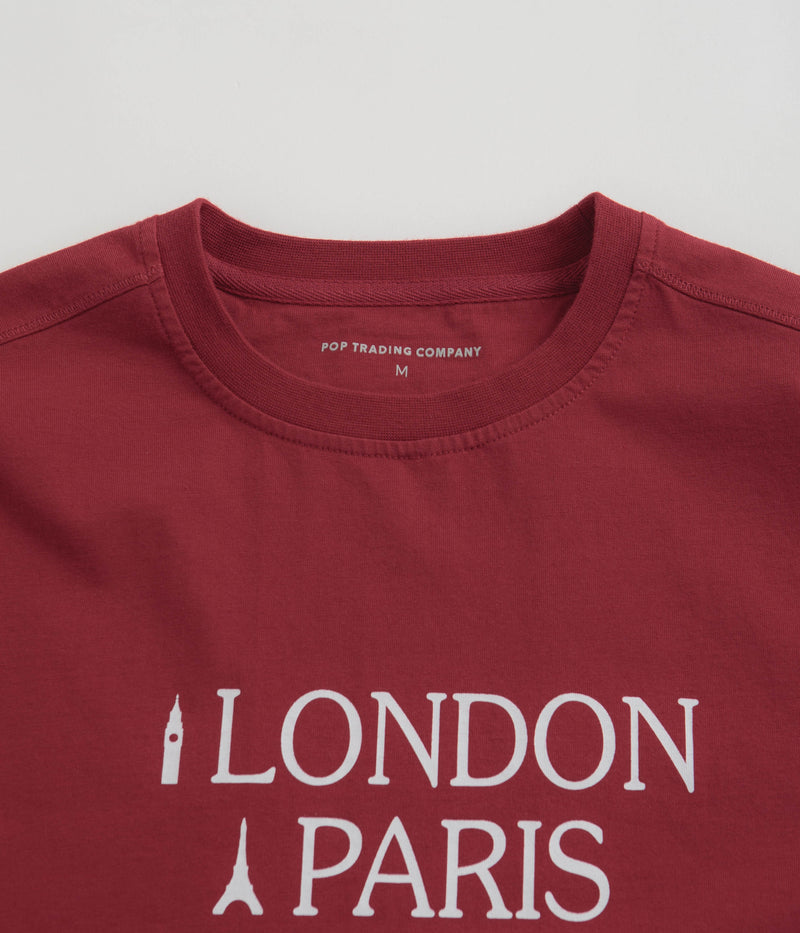 Pop Trading Company Icons T-Shirt in Rio Red