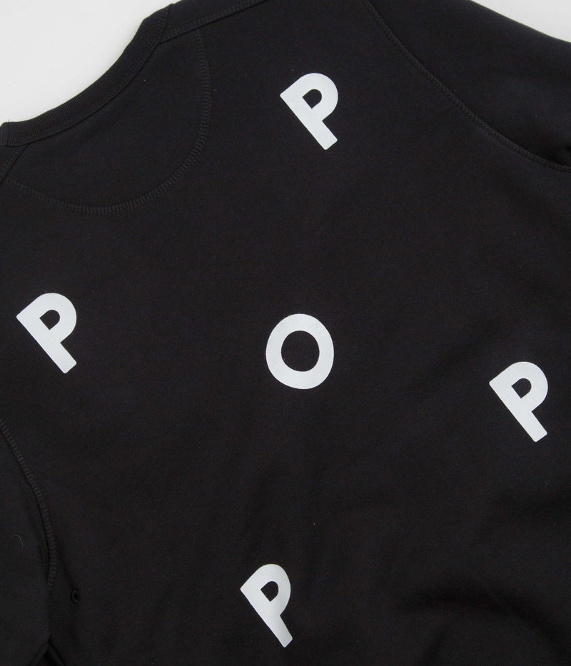 Pop Trading Company Logo Crewneck Sweatshirt in Black and White