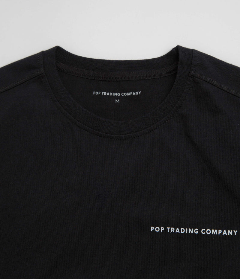 Pop Trading Company Logo T-Shirt in Black and White