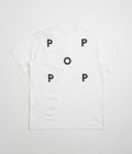 Pop Trading Company Logo T-Shirt in White and Black