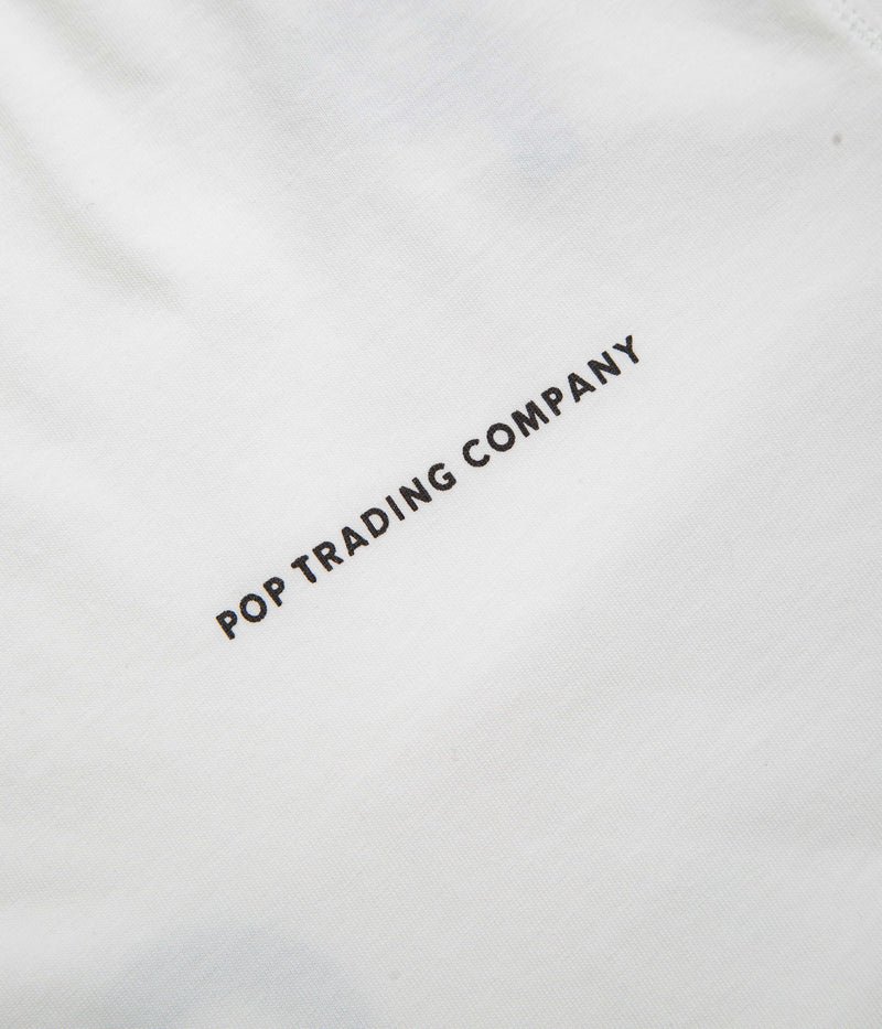Pop Trading Company Logo T-Shirt in White and Black