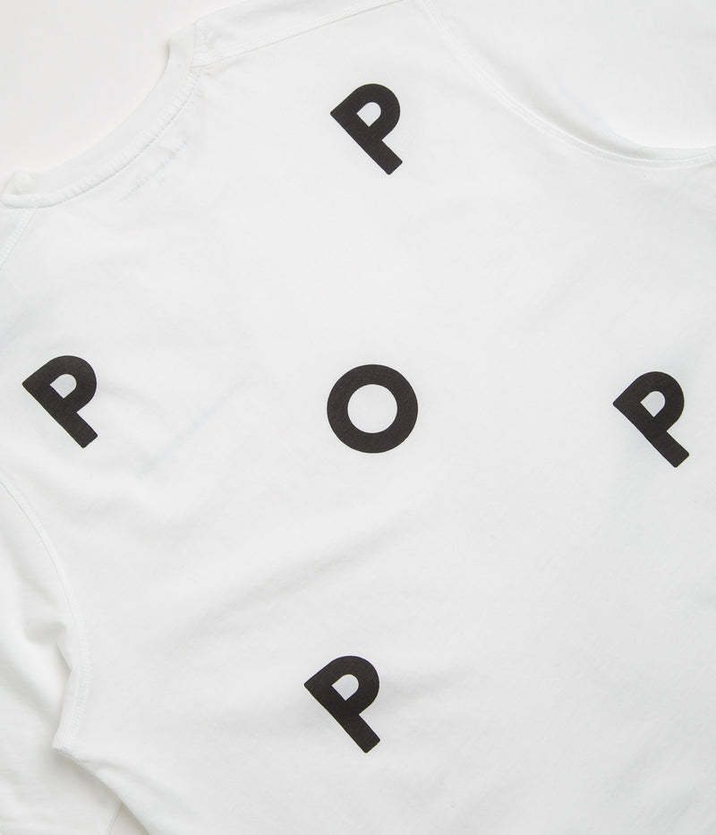 Pop Trading Company Logo T-Shirt in White and Black