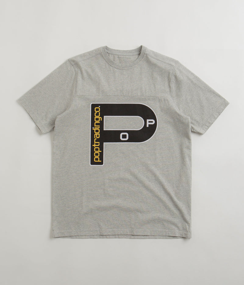 Pop Trading Company Nautica T-Shirt in Grey Heather