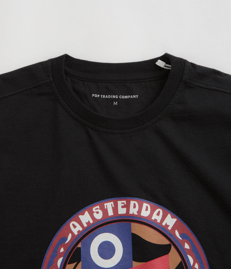 Pop Trading Company Olympia T-Shirt in Black