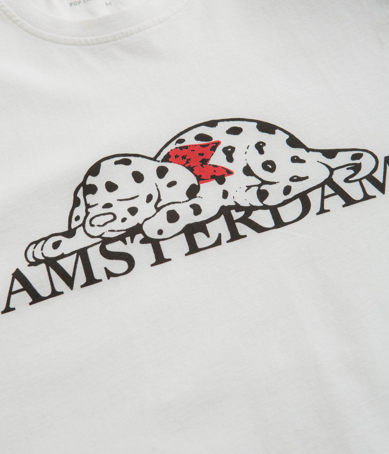 Pop Trading Company Pup Amsterdam T-Shirt in White