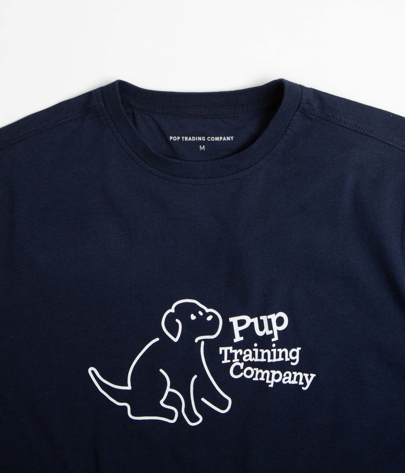 Pop Trading Company Pup Training T-Shirt in Navy