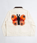 Pop Trading Company ROP Full Zip Jacket in Off White