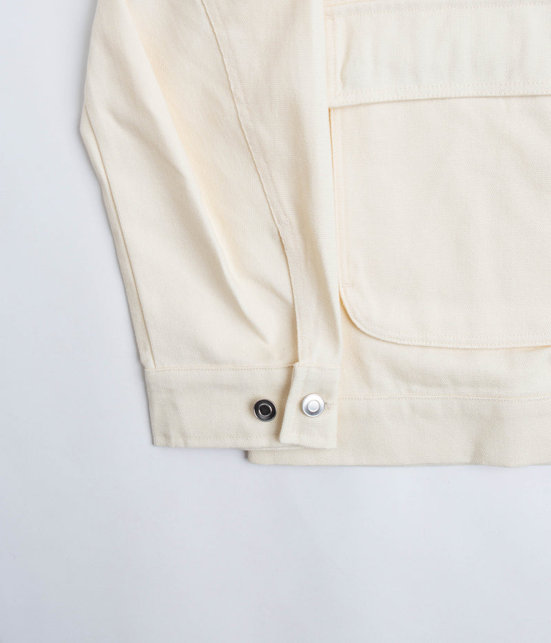 Pop Trading Company ROP Full Zip Jacket in Off White