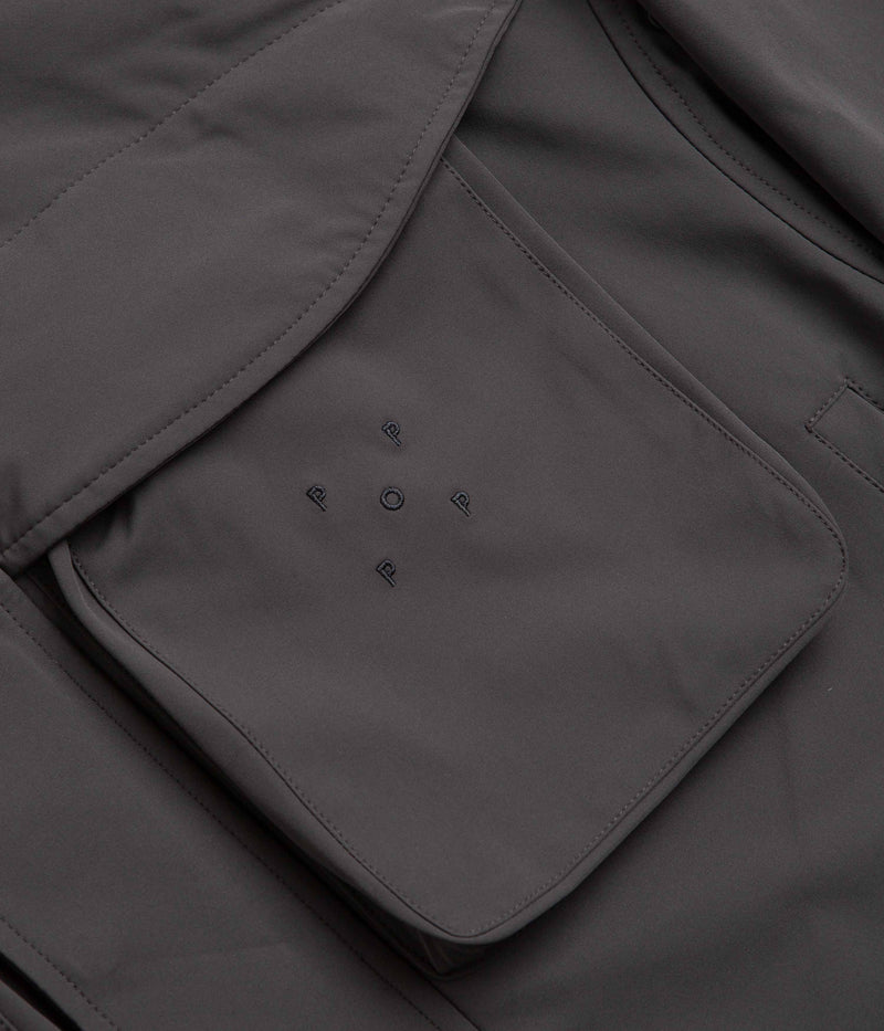 Pop Trading Company Shell Jacket in Charcoal