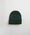 Pop Trading Company Striped Beanie in Green