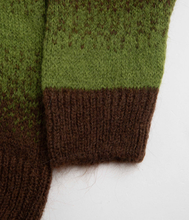 Pop Trading Company Striped Cardigan in Delicioso and Foliage