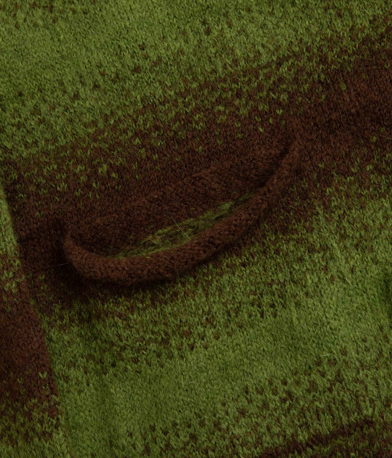 Pop Trading Company Striped Cardigan in Delicioso and Foliage