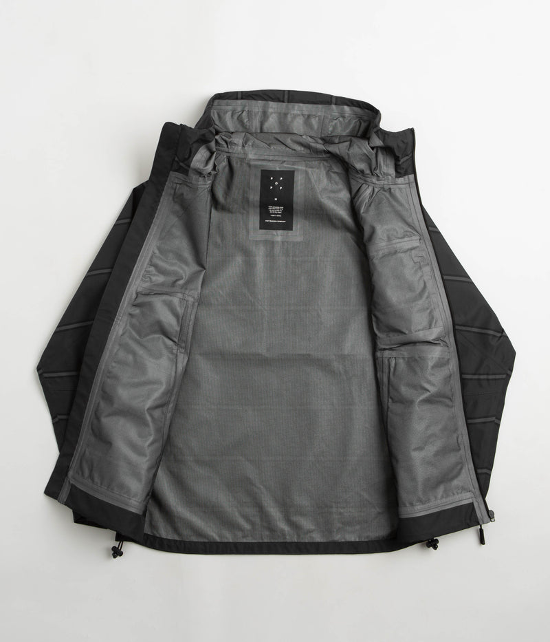 Pop Trading Company Striped Oracle Jacket in Anthracite and Black