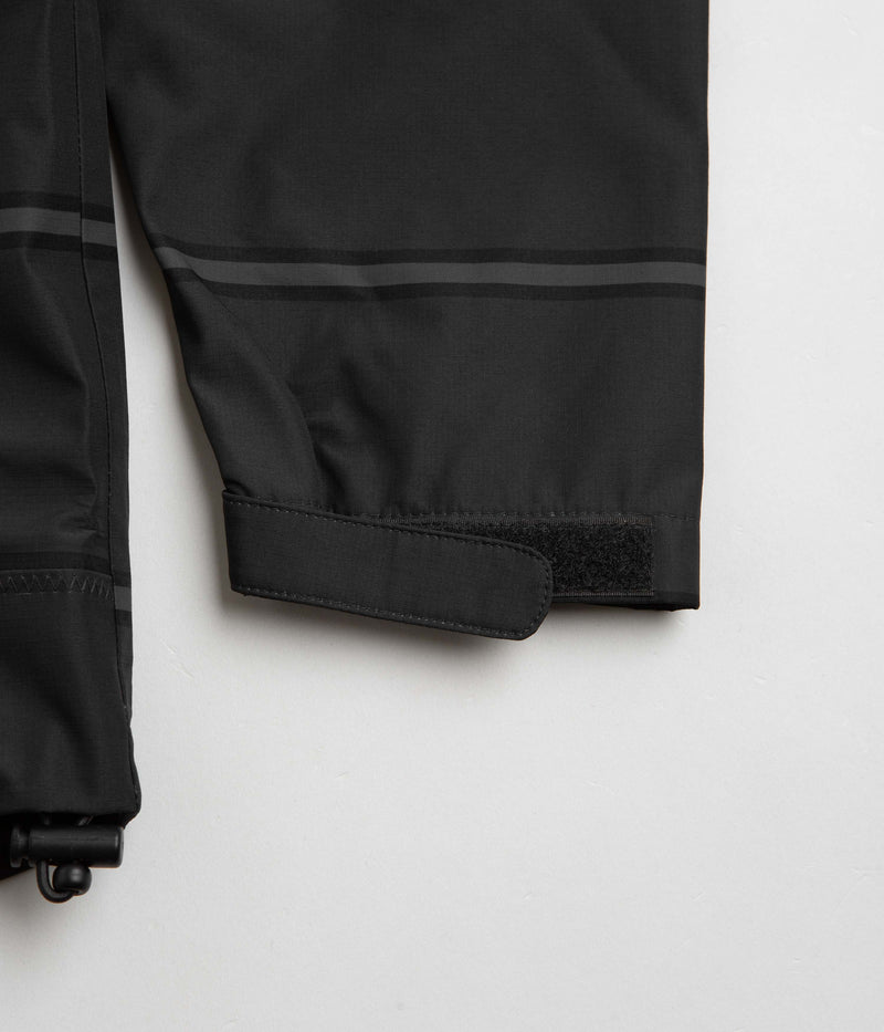 Pop Trading Company Striped Oracle Jacket in Anthracite and Black