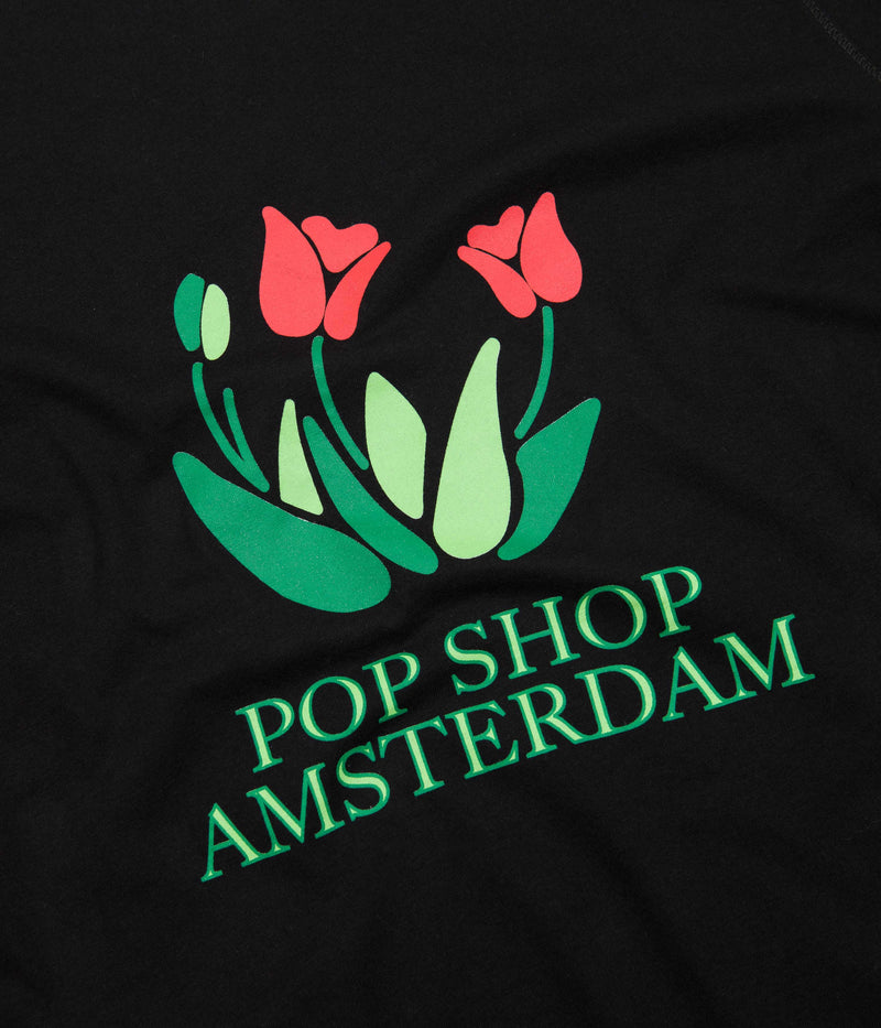 Pop Trading Company Tulip T-Shirt in Black