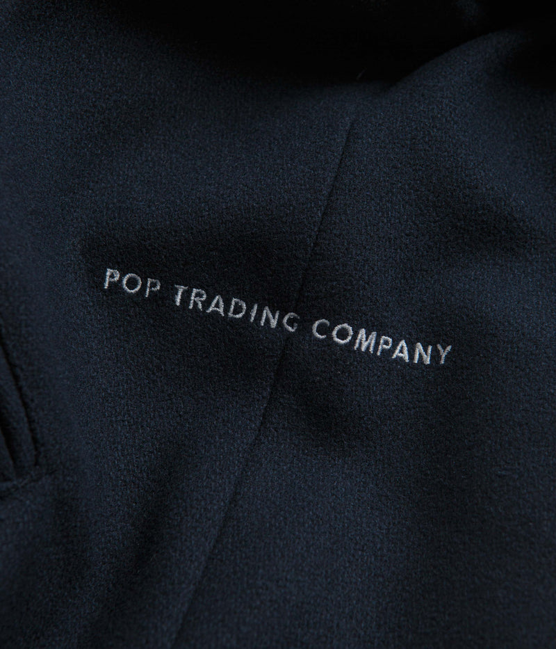 Pop Trading Company Varsity Jacket in Navy