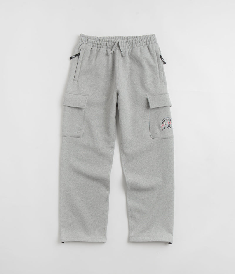 Pop Trading Company x FTC Cargo Sweatpants in Heather Grey