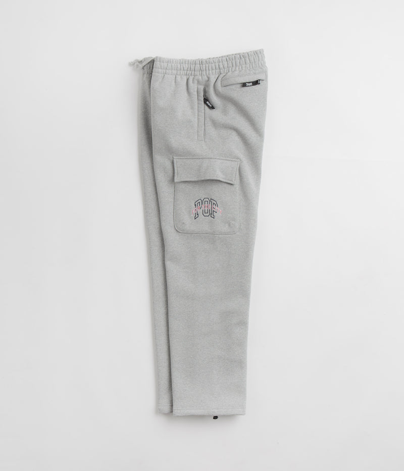 Pop Trading Company x FTC Cargo Sweatpants in Heather Grey