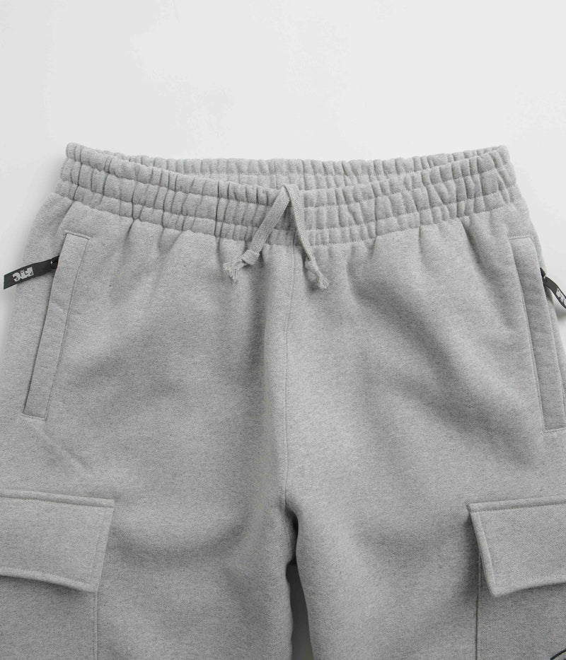 Pop Trading Company x FTC Cargo Sweatpants in Heather Grey