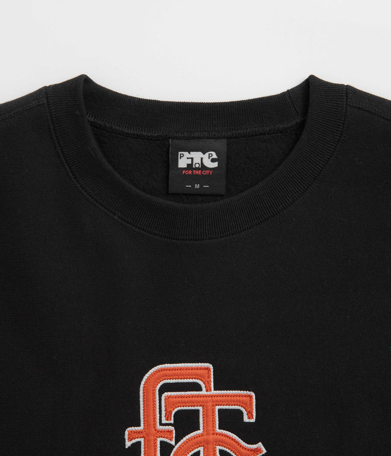Pop Trading Company x FTC Crewneck Sweatshirt in Black