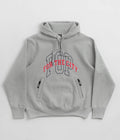 Pop Trading Company x FTC Hoodie in Heather Grey