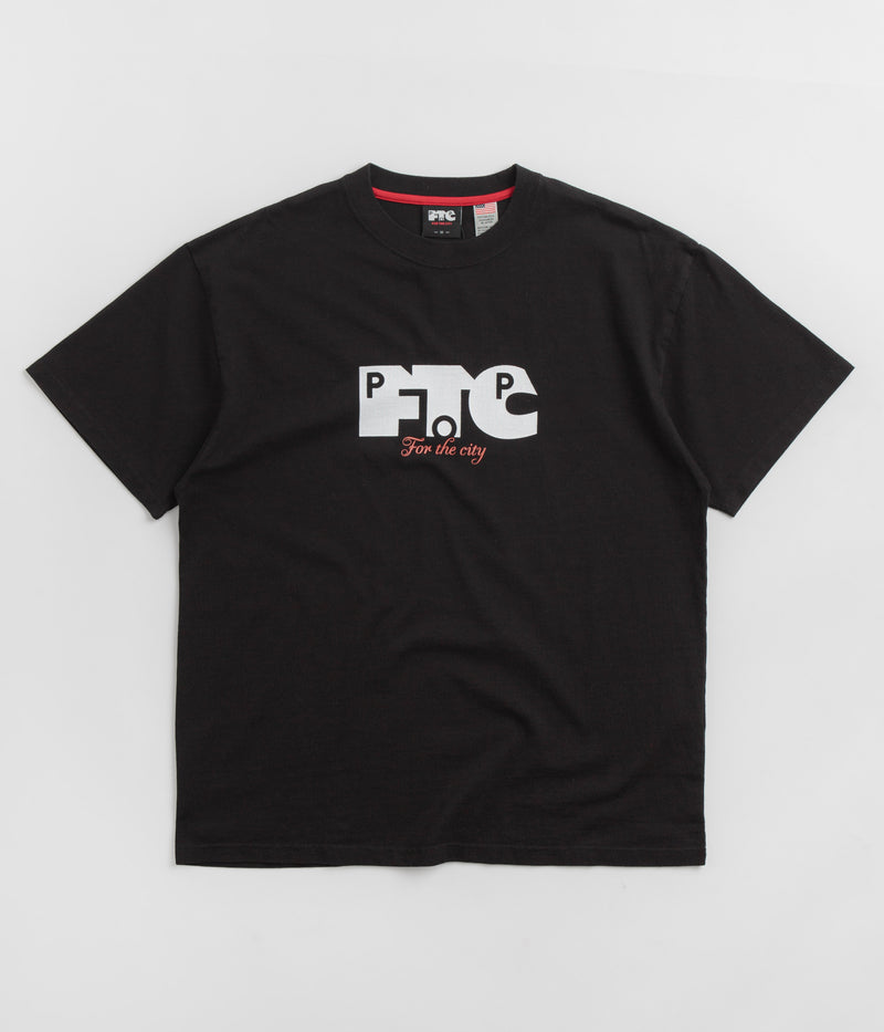 Pop Trading Company x FTC Logo T-Shirt in Black