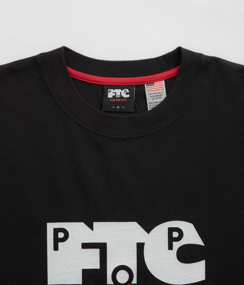 Pop Trading Company x FTC Logo T-Shirt in Black