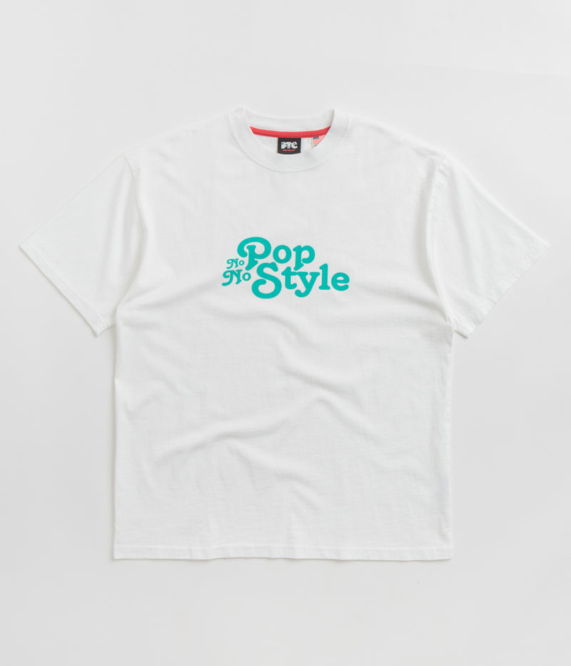 Pop Trading Company x FTC No Pop No Style T-Shirt in White