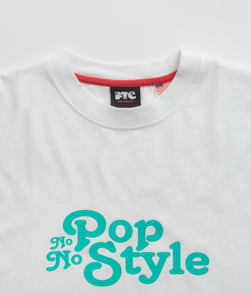 Pop Trading Company x FTC No Pop No Style T-Shirt in White