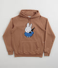 Pop Trading Company x Miffy Applique Hoodie in Brown