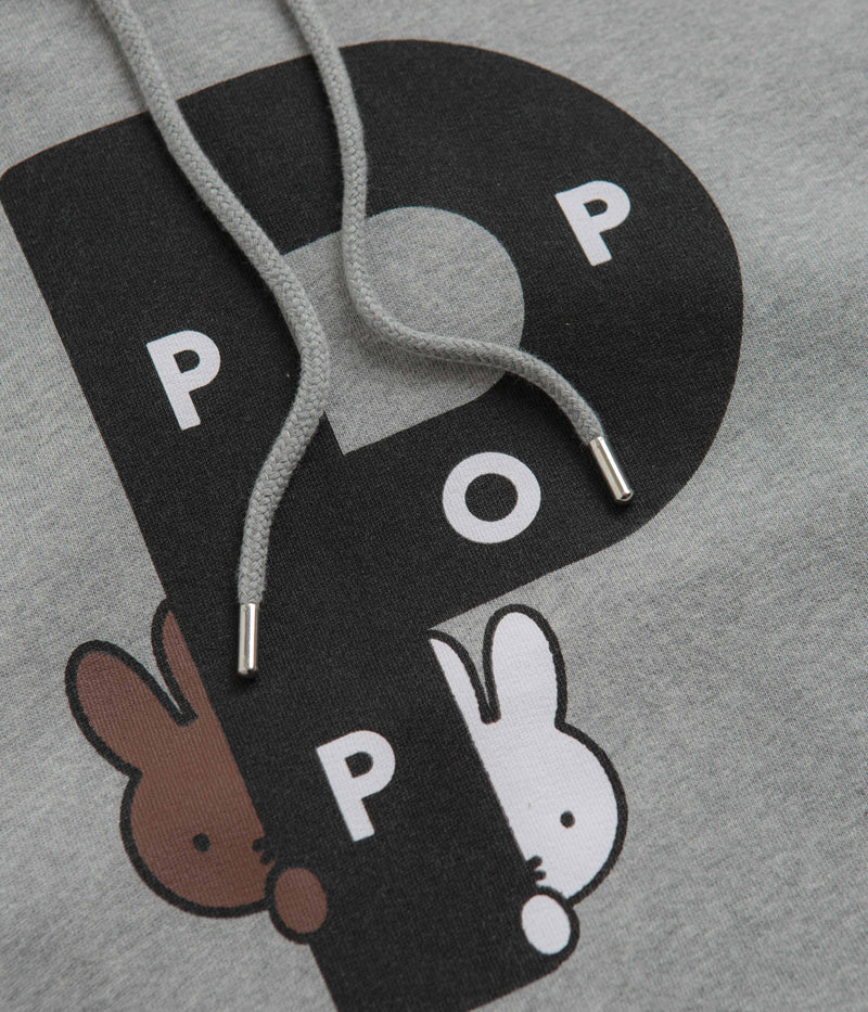 Pop Trading Company x Miffy Big P Hoodie in Light Grey Heather