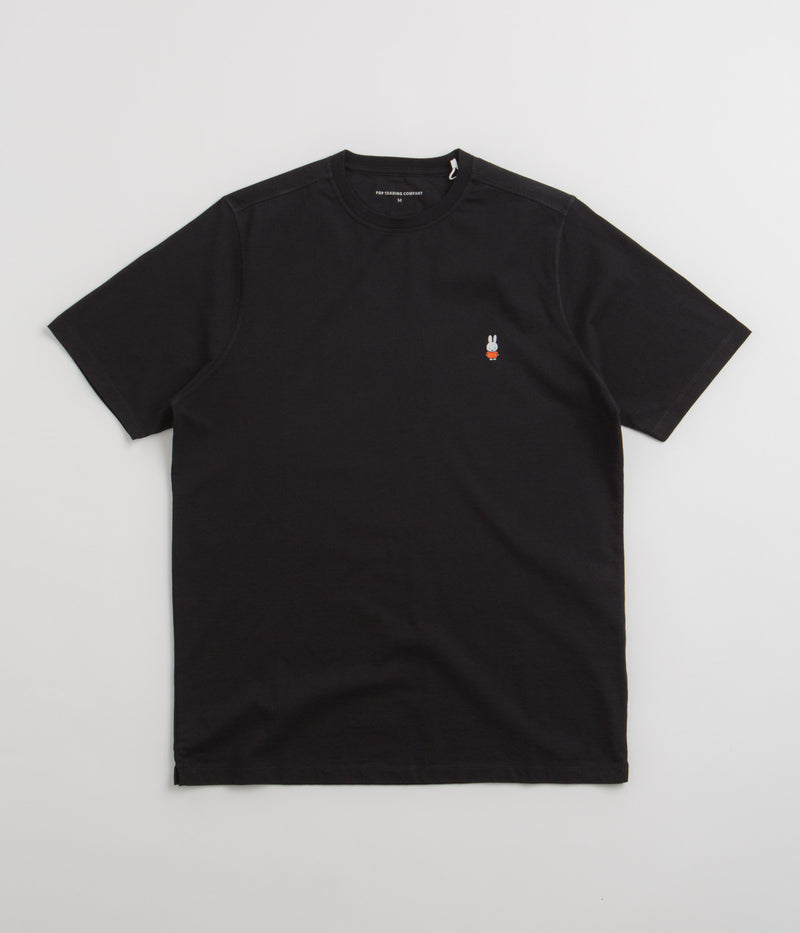 Pop Trading Company x Miffy Embroidered T-Shirt in Black
