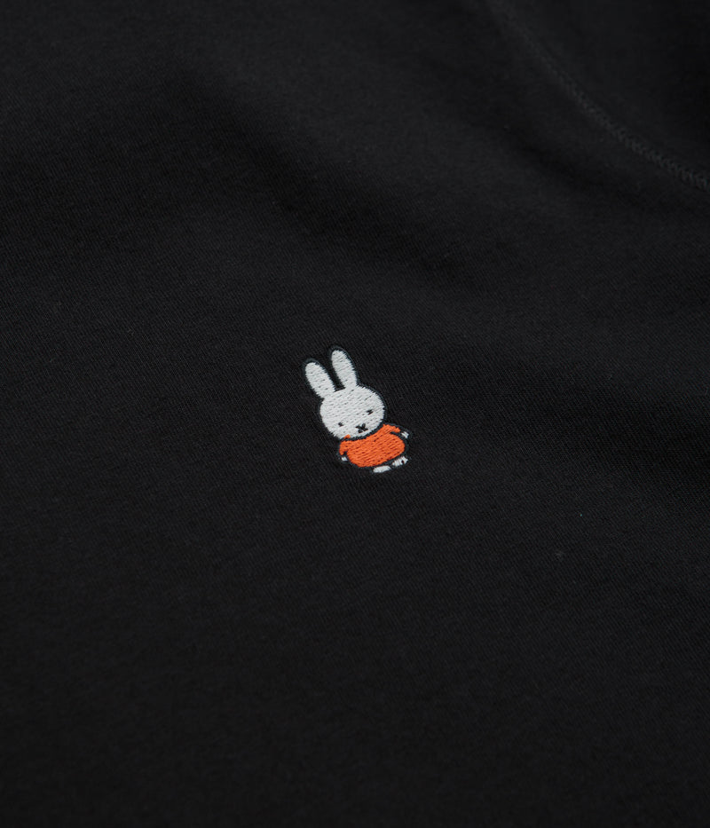 Pop Trading Company x Miffy Embroidered T-Shirt in Black