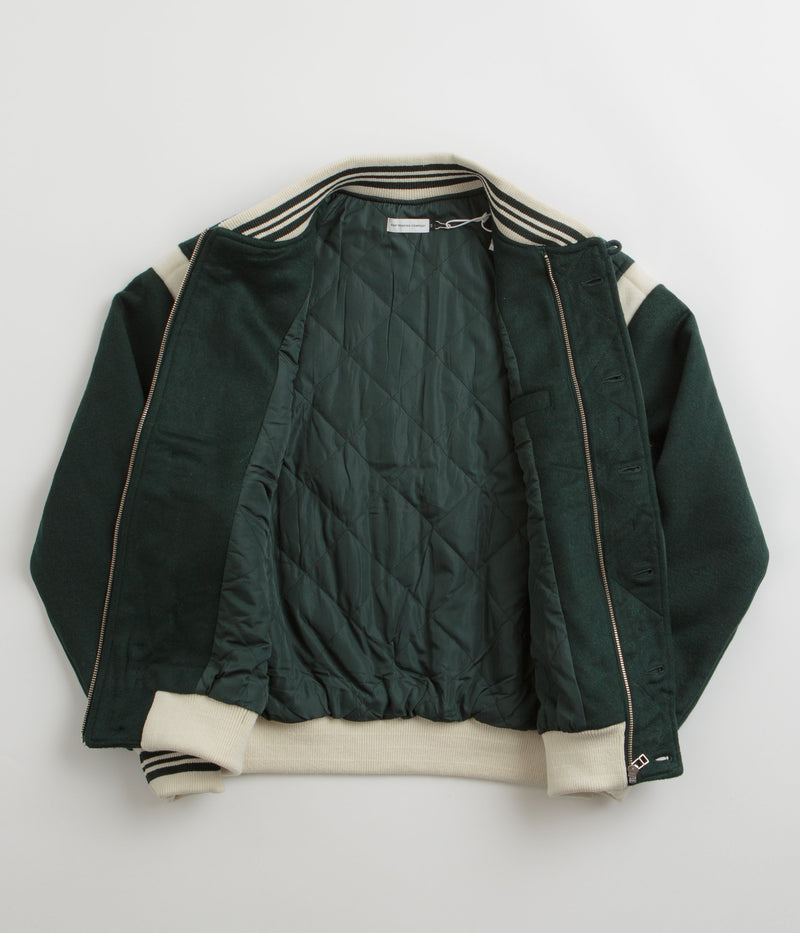 Pop Trading Company x Parra Varsity Jacket in Pine Green