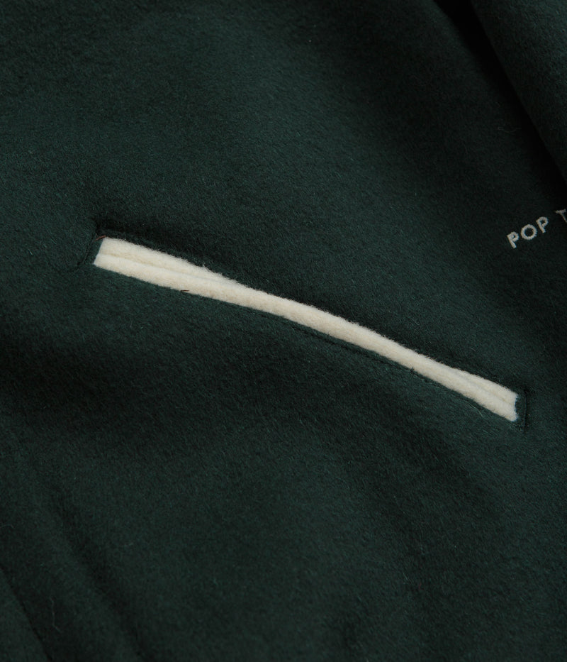 Pop Trading Company x Parra Varsity Jacket in Pine Green